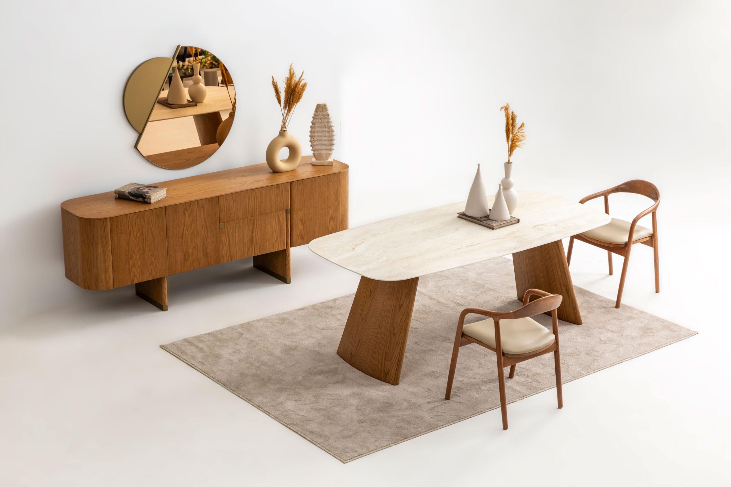 Light Oak Beige Yemek Odası